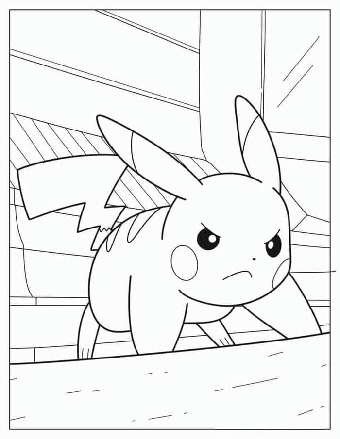 tranh tô màu pikachu (5)