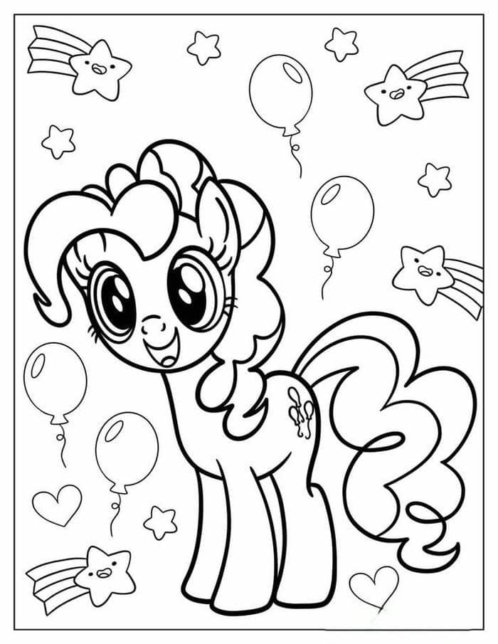 tranh tô màu pony (20)