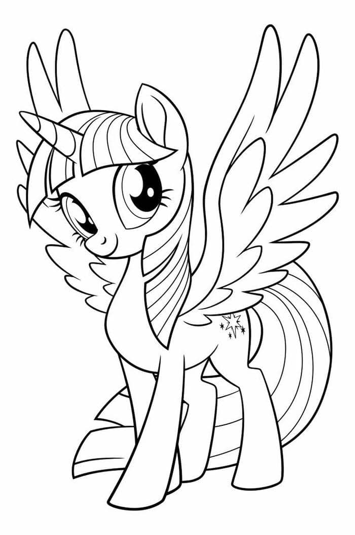 tranh tô màu pony (23)