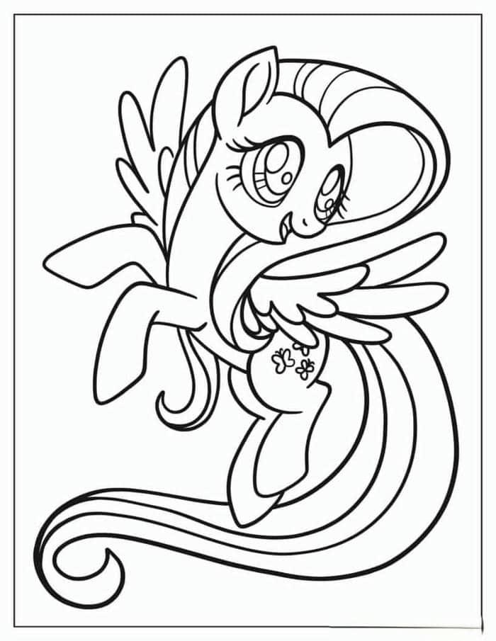 tranh tô màu pony (27)
