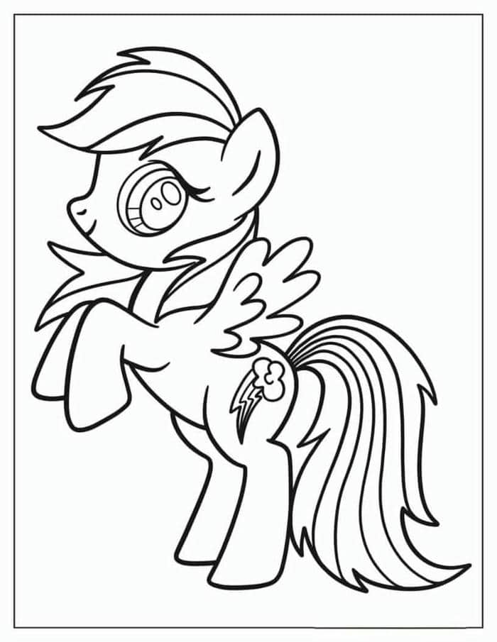 tranh tô màu pony (31)
